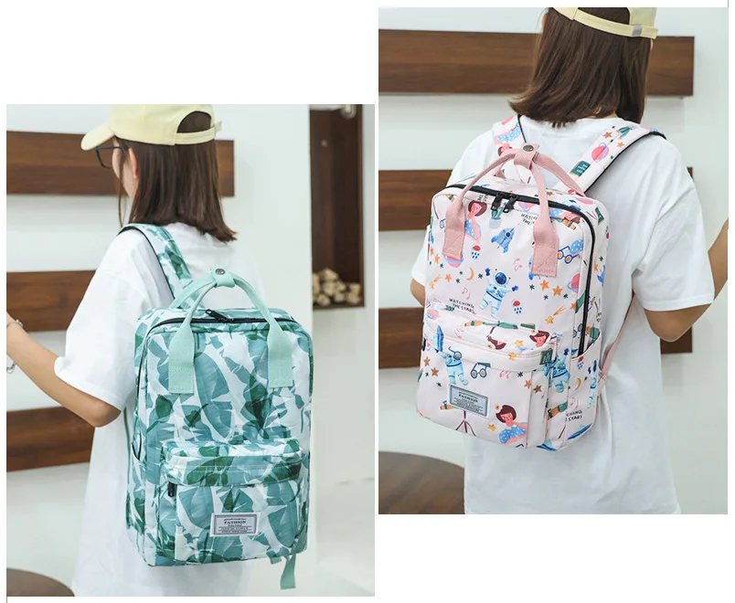 Oxford Fashion Female School Backpacks Women Bags Kawaii School Bags for Teenage Girls Book Bags Waterproof Female Laptop Bags