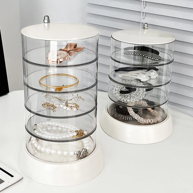 3 Layers Acrylic Jewelry Organizer Clear Travel Earring Organizer With Lid  Portable Travel Jewelry Organization Box For Earrings - AliExpress