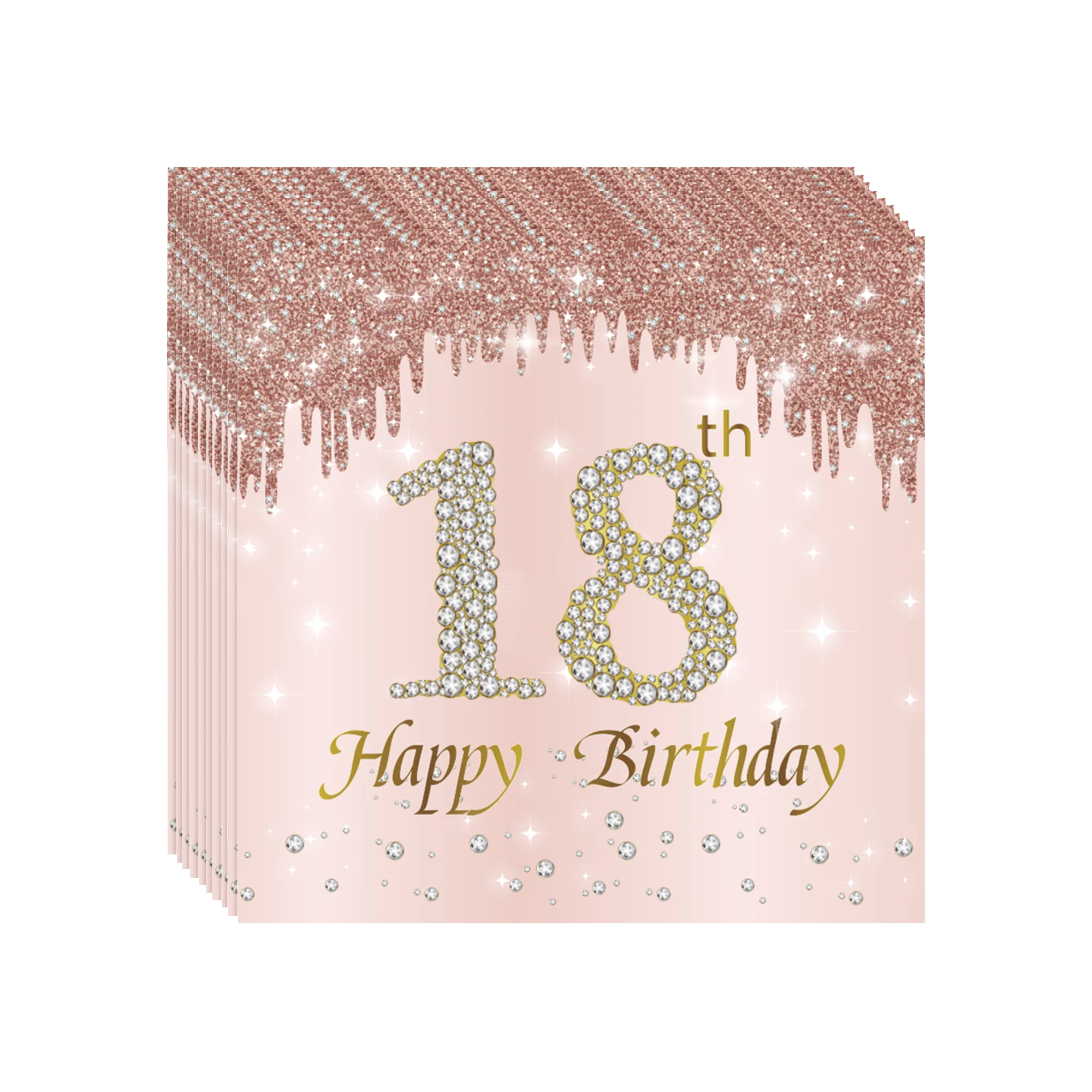 생일 파티용 일회용 식기 세트, 접시 컵, 냅킨, 식탁보, 장식 용품, 18th 21St, 30th, 40th, 50th, 60th