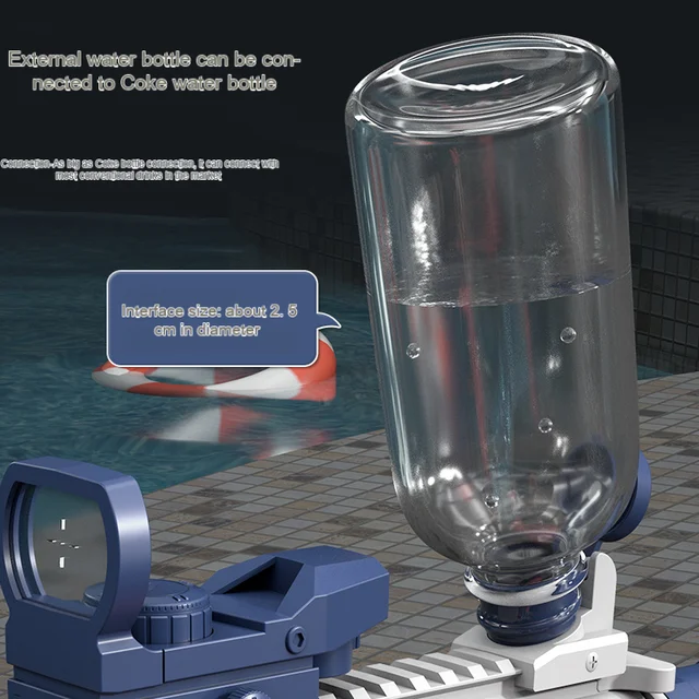 Experimente a Emoção da Batida com a Pistola Elétrica M416 e a Pistola Glock! 2 Pistolas de água elétricas para diversão e emoção de verão