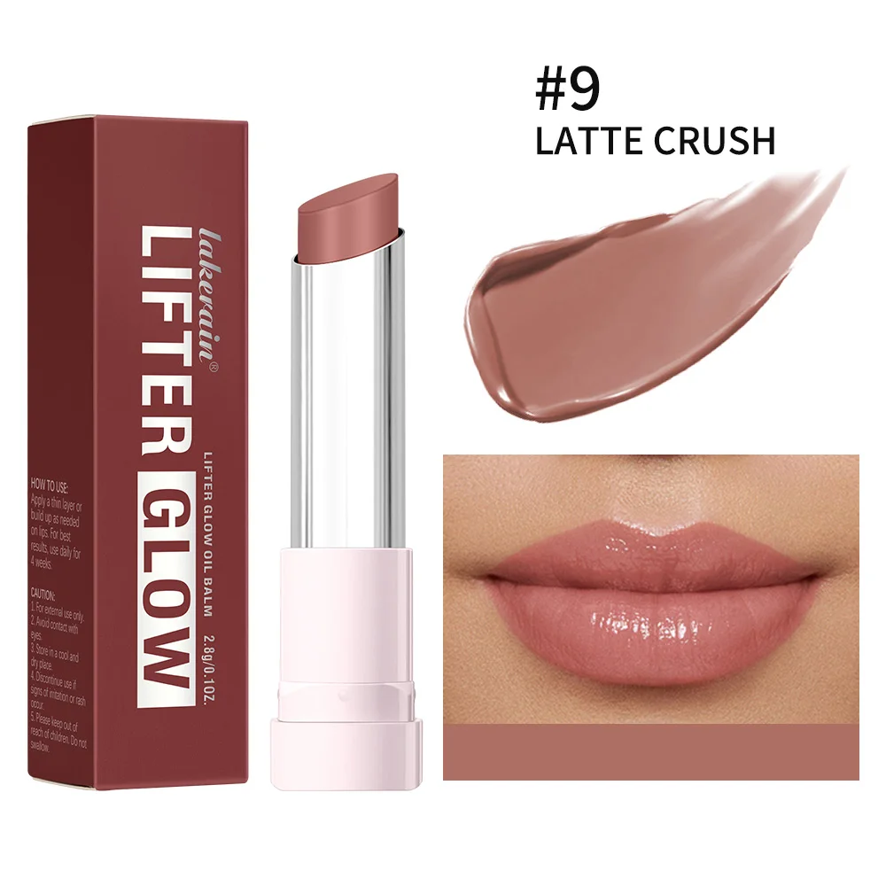 Glossy Hydrating Lip Balm - 24HR Long-Lasting Moisturizing Treatment with Plumping Effect in 10 Shades
