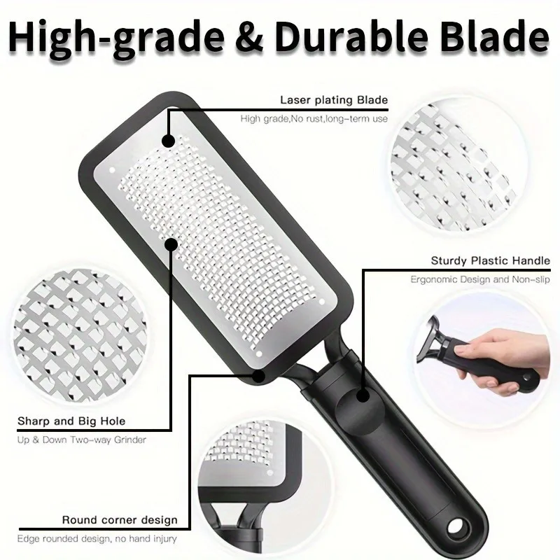 Pedicure Foot File, Foot Rasp, Foot Heel Scraper, Foot Rasp Foot File and Callus Remover for Feet, Foot Scrubber for Dead Skin