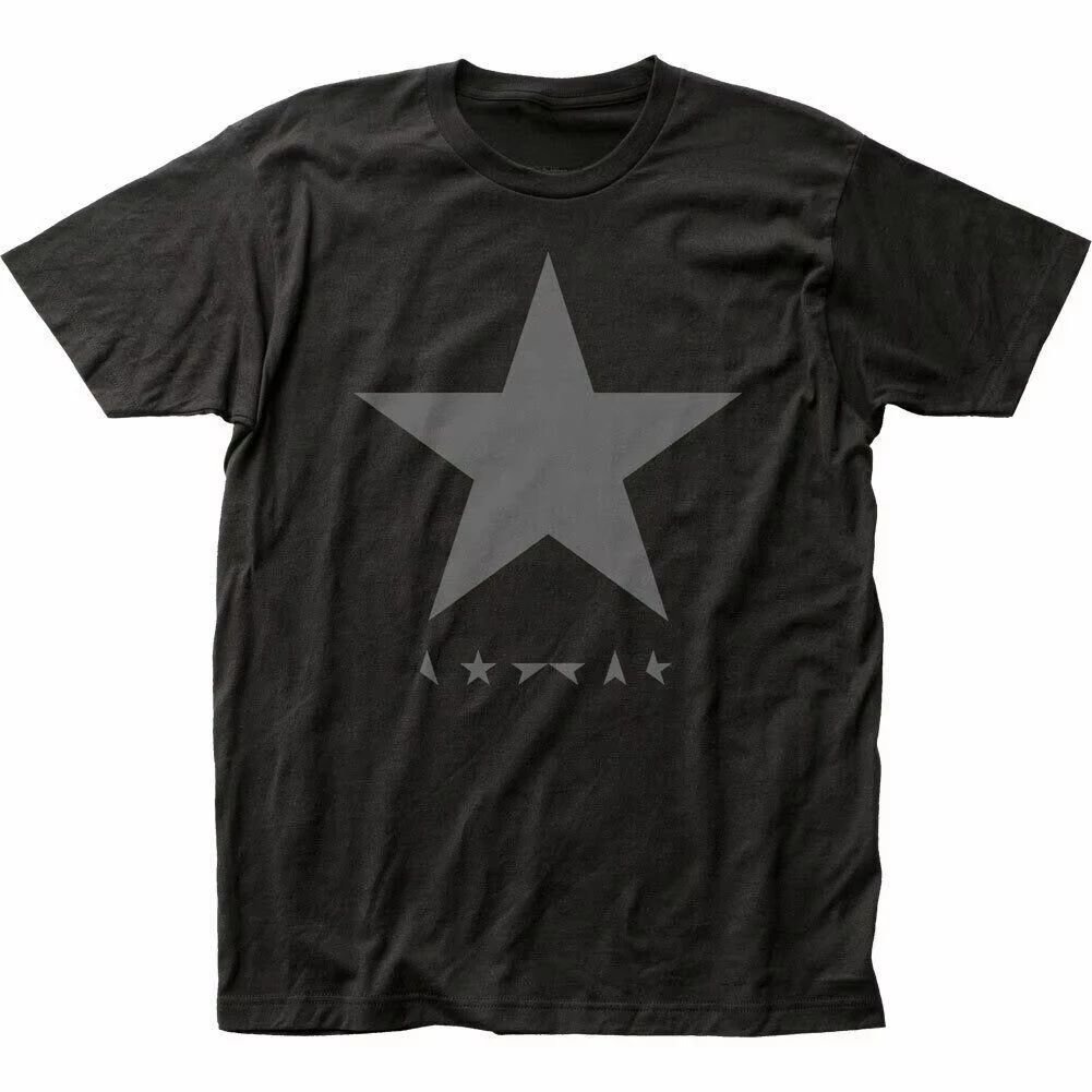 2026 neues David Bowie Blackstar T-Shirt für Herren, lizenziertes Rock 'n' Roll Band Musik T-Shirt, neues schwarzes Mode-Casual-Trend Vintage T-Shirt