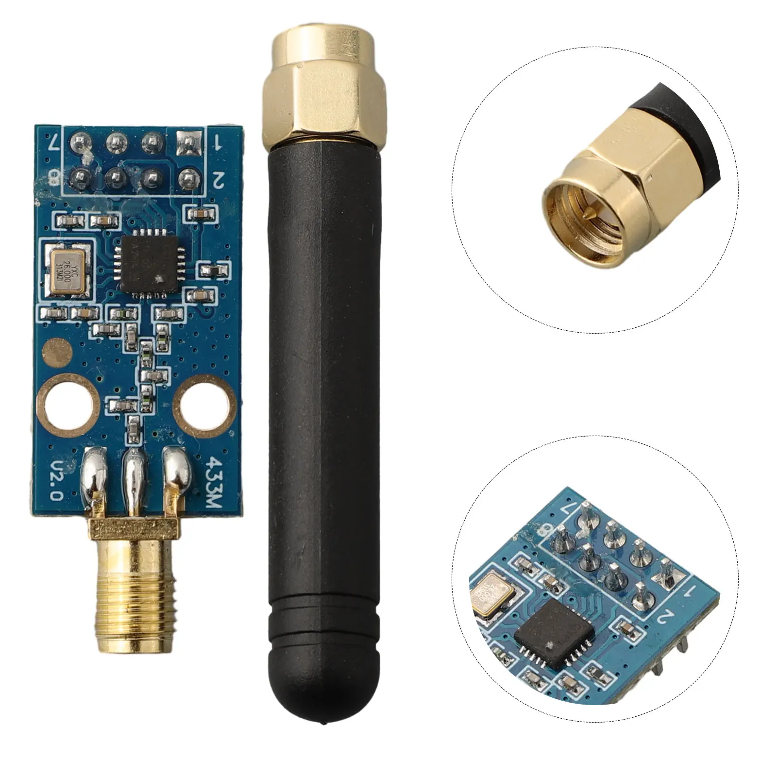 

Wireless Module High Performance CC1101 Wireless RF Transceiver Module with SMA Antenna for 315/433/868/915MHZ Band