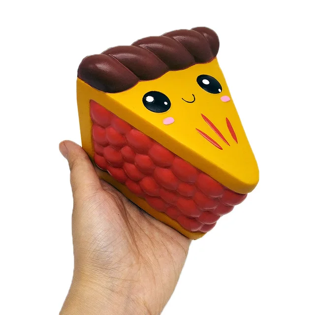 Squeeze toy cheese chocolate biscuit cute gourmet toy stress-relieving scent fun kids Christmas gift toy 5