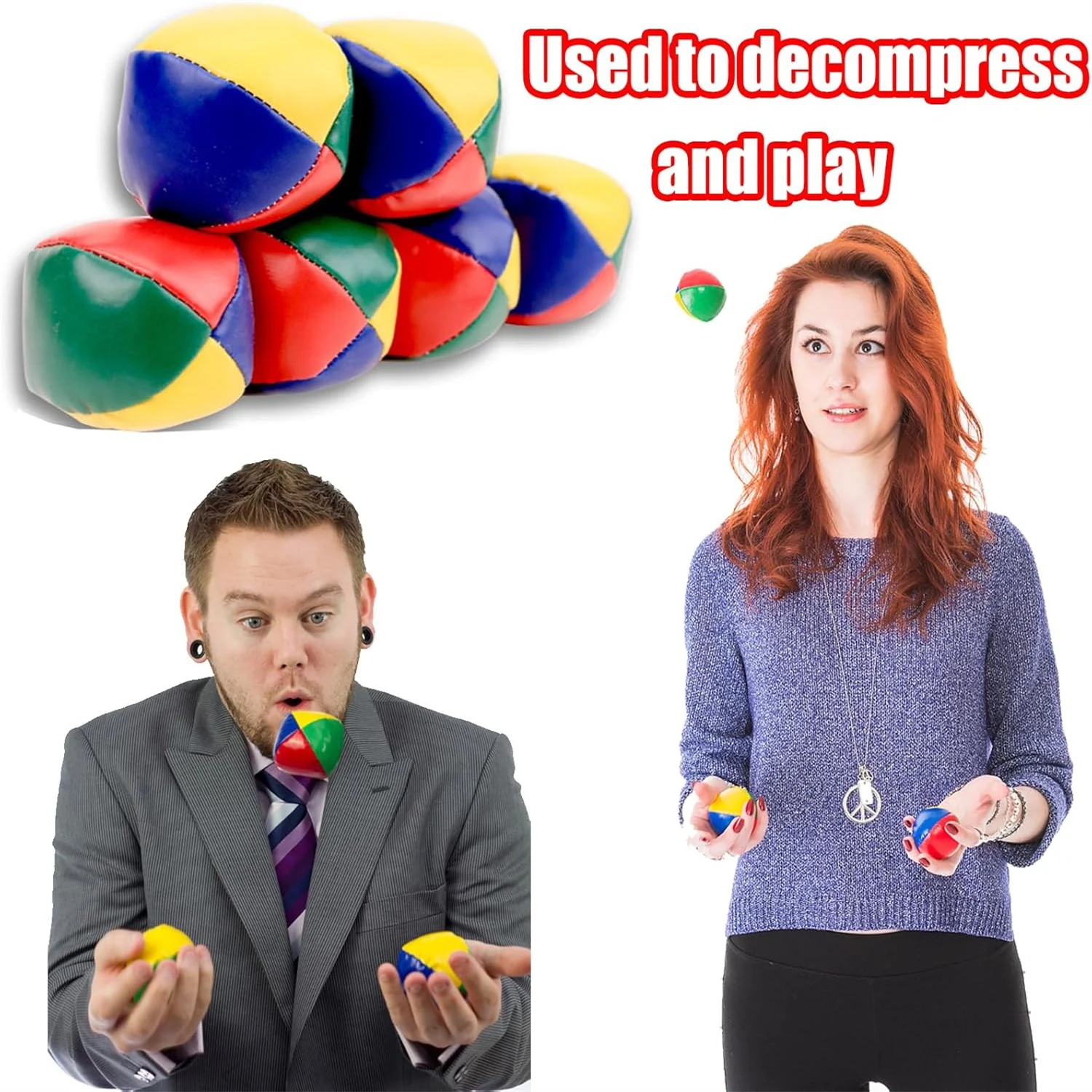 Juggling Balls for Beginners Soft Juggle Ball Kit Mini Juggling Balls Fun Stress Relief 1/3/6Pcs