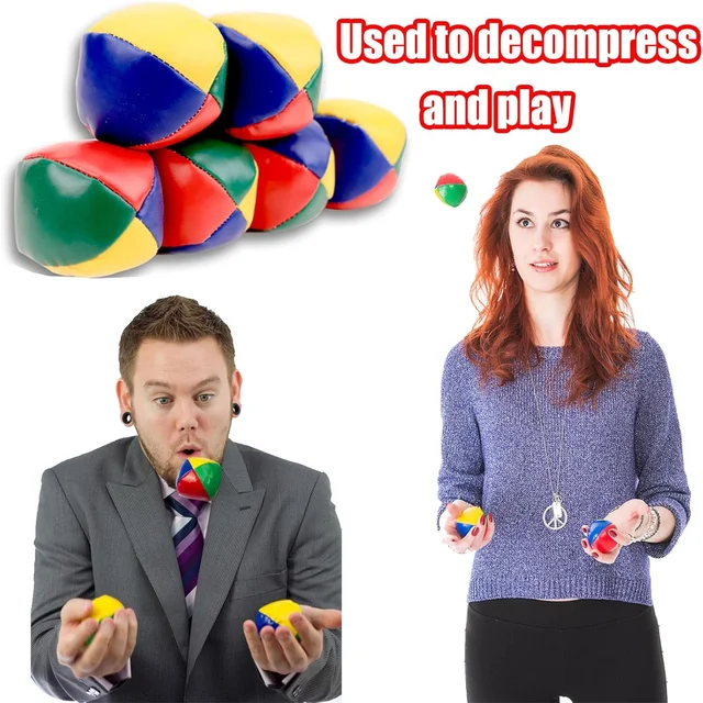 1/3/6Pcs Juggling Balls for Beginners Soft Juggle Ball Kit Easy-to-Handle Mini Juggling Balls Perfect for Fun and Stress Relief 1