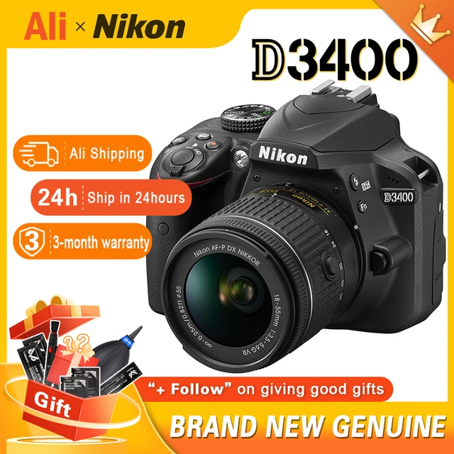maniac Shinkan stroomkring Nikon D3400 DSLR Camera 24.2MP high-definition digital camera with optional  18-55mm Lens - AliExpress