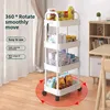5-Tier Floor Standing Trolley Cart 3
