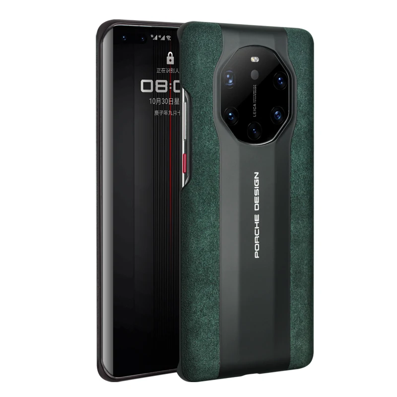Per Huawei Mate 40 Rs Porsche Design Custodia Per Cellulare Cover Posteriore Vera Italia Alcantara Qialino Marca Mate 50 Rs