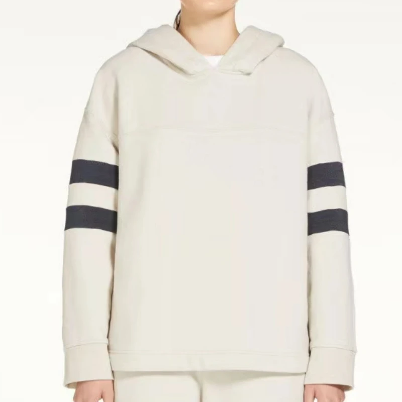 

2023 New Women Cotton Blend Hooded Casual Pullover Long Sleeve Hoodies