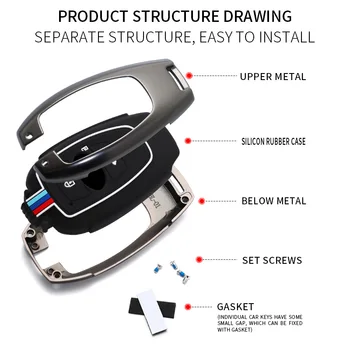 Copertura chiave dell'automobile in lega di zinco per Subaru Legacy XV Forester Outback BRZ SIT accessori coperture protettive della cassa della chiave a distanza automatica 5 Copertura chiave dell'automobile in lega di zinco per Subaru Legacy XV Forester Outback BRZ SIT accessori coperture protettive della cassa della chiave a distanza automatica - Copertura chiave dell automobile in lega di zinco per Subaru Legacy XV Forester Outback BRZ