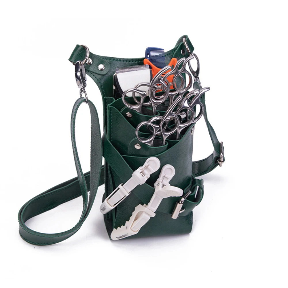 Scissor bag fashionable and trendy hairstylist toolkit barber crossbody bag pet makeup storage scissors bag storage bag