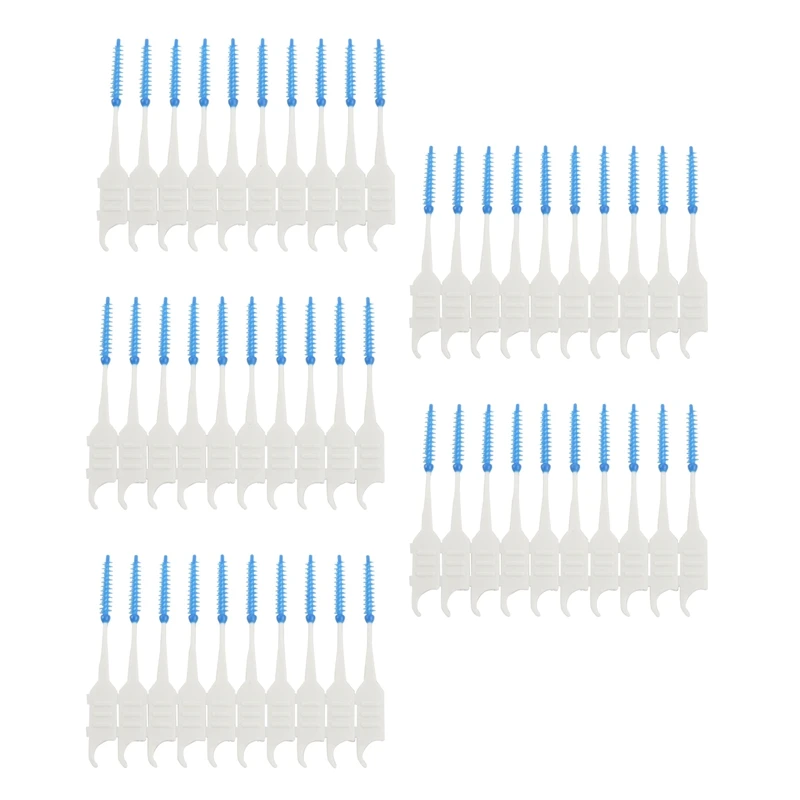 

200Pcs Teeth Toothpicks Floss Picks Interdental Brush Stick Tooth Clean