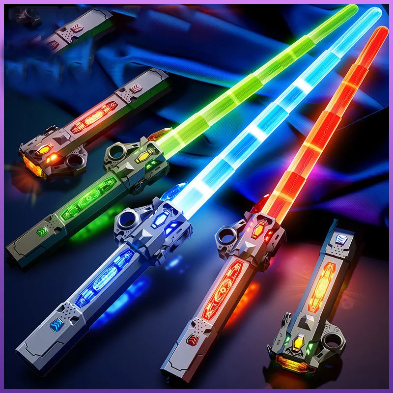 Sabre laser coloré pour enfants, épée lumineuse, jouet de décompression,  cadeau de Noël, cosplay d'Halloween, arme pour garçon, mode, vente en gros  - AliExpress