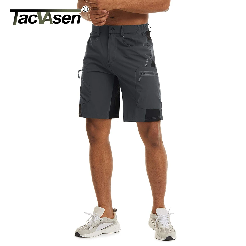 TACVASEN Quick Dry Lightweight Casual Shorts Men's Working Outdoors Waterproof Hiking Fishing Short Pants with Multiple Pockets 3