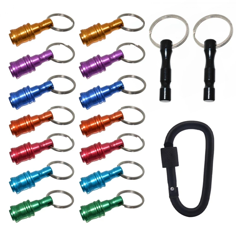 

14Pcs 1/4 Inch Hex Shank Screwdriver Bits Holder Keychain, Extension Bar Screwdriver Bits Holder Socket Adapter