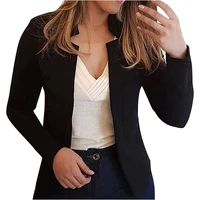2023 Autumn Winter new style women clothes small suit solid color cardigan 2