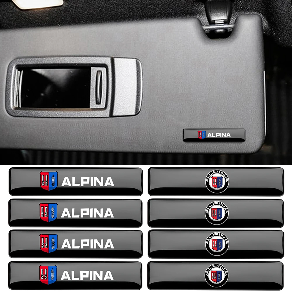 10 шт. 3D эпоксидная смола для BMW Motorsport M Performance M3 M4 M5 Power Alpina значок логотип автомобиля интерьер наружное украшение наклейки наклейка