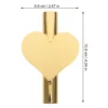 Holder for Cemetery Wall Vase Decorations Hanging Planter Metal Vases Heart Shaped Golden 5