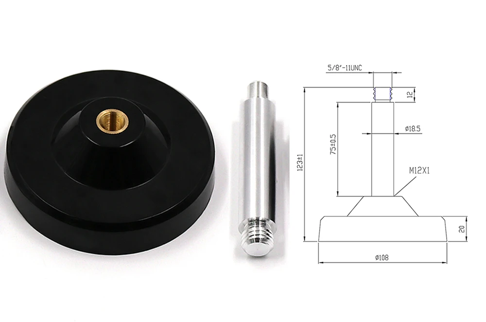 M110SLD/M90SD Magnet base mounting for Beitian BT-300S BT-160 ZED