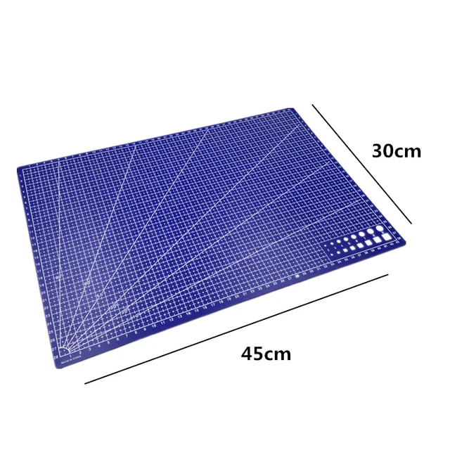 A3/A4/A5 Cutting Mat Pad PVC Patchwork Cut Pad Durable Patchwork Tools Desk DIY Handmade Stickers Cutting Plate Office Supplies A3 blue