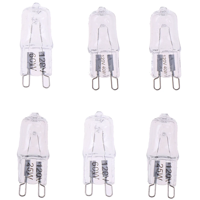 10PCS/Set 120V 25W 40W 60W Oven Light Bulb G9 High Temperature Bulb Steamer Light G9 Oven Lighting,led bulb holder
