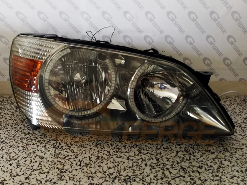 렉서스 IS200 IS300 IS 200 300 1998-2003 2004 2005 블루투스 앱 멀티 컬러 초고휘도 RGB LED 엔젤 아이 키트 헤일로 링