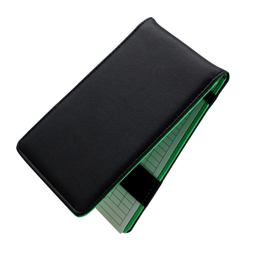 

Sports Card Holder Golf Score Book Golfs Scorecard Portable Notepad Fine Recording Notebook Pu Scorebook Golfing Tool