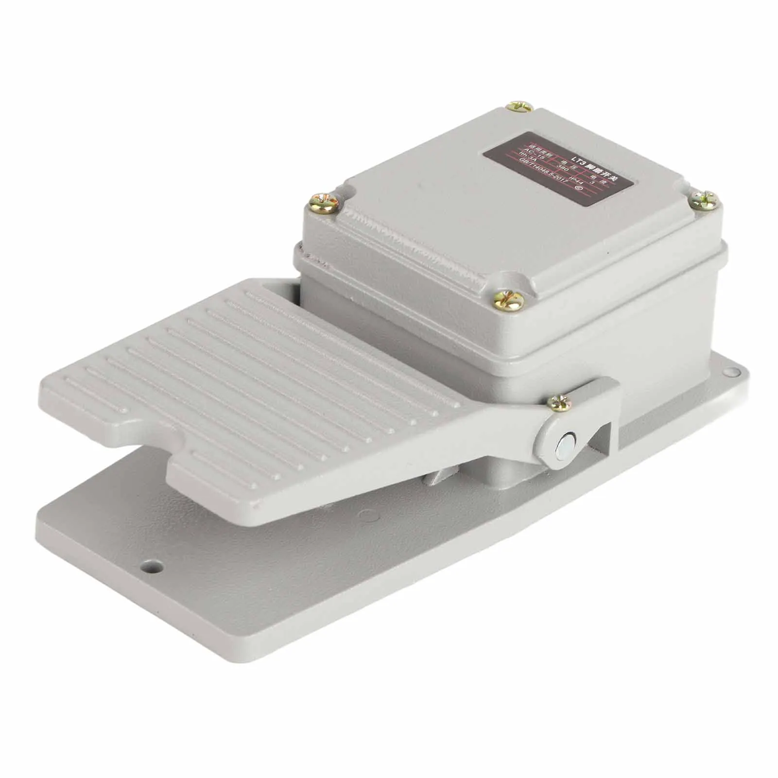 Foot Control Switch Foot Pedal Switch LT3 Nonslip Aluminum Shell Momentary Pedal Silver Contacts LT3