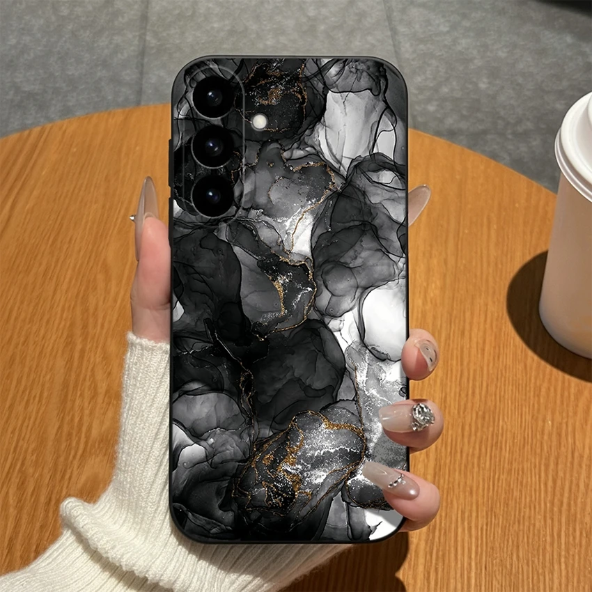 Abstract Art Pattern Soft Matte Silicone Phone Case - High-Quality Bumper Shell