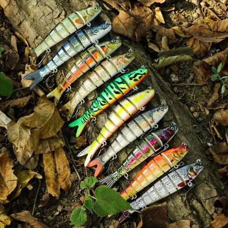 

Multi Jointed Swimbaits Hard Bait Fishing Lures for Bass Slow Sinking Lure Swimming Freshwater Saltwater Topwater Tackle Lure