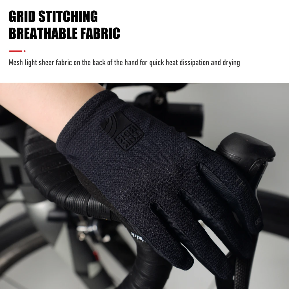 ThinkRider Windproof Cycling Gloves Bicycle Touch Screen Riding MTB Bike Glove Thermal Warm Motorcycle Winter Autumn Bike - Image 3