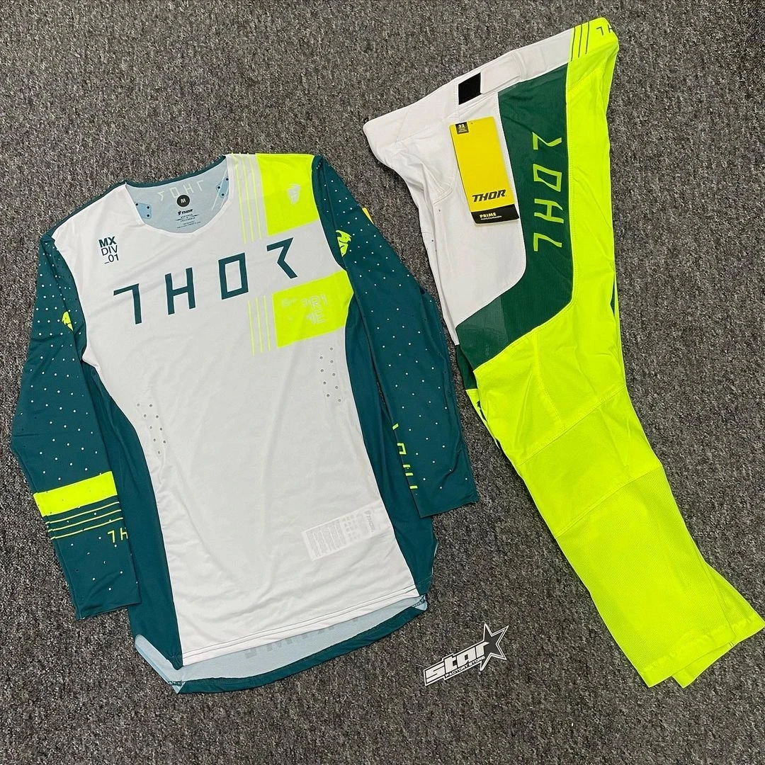 Motocross Gear Set motocross gear set FH Thor Off Road Moto Jersey Set Dirt Bike Kit Motorcycle Suit