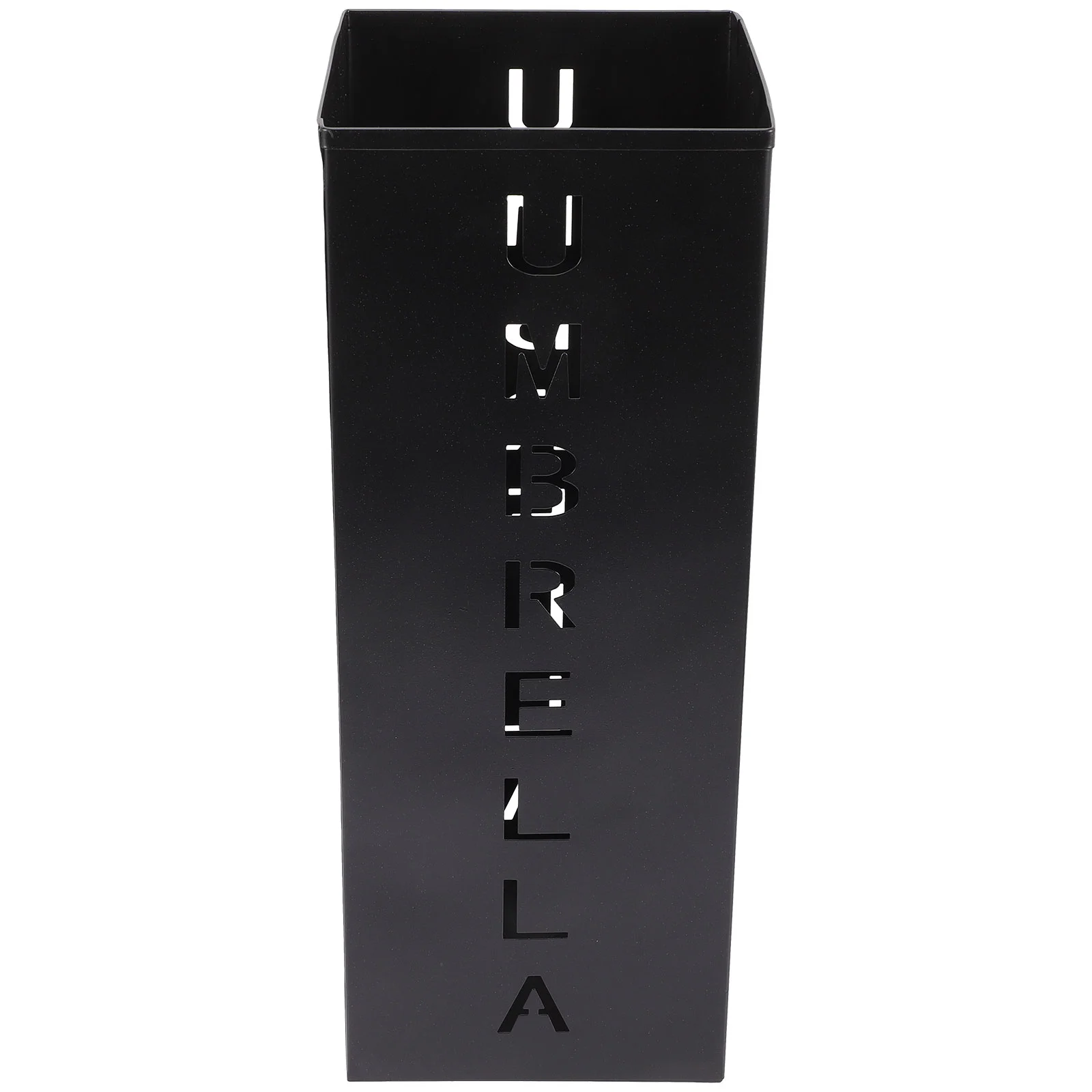 

Metal Umbrella Stand Rack Square Umbrella Holder Bin Bucket Free Standing Cane Walking Sticks Holder Golf Clubs Organizer