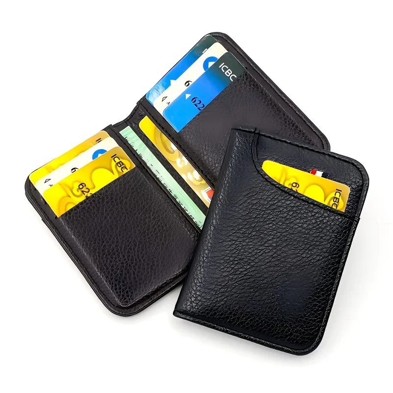 Sleek Men's Ultra-Thin Card Holder – Stylish and Portable Slim Wallet