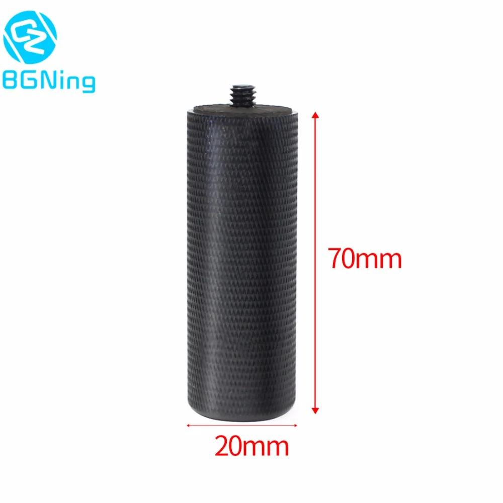 BGNing 1/4'' Zoll Metall Schwarzer Griff Handgriff Kamera SLR DSLR Stabilisator Rutschfester Griff für LED-Taschenlampen Kamerazubehör – Detail 1