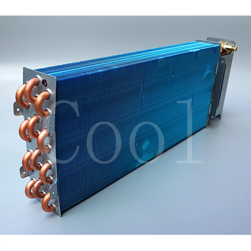 Fan coil surface cooler copper tube condensation evaporator central air conditioning aluminum foil radiator plumbing