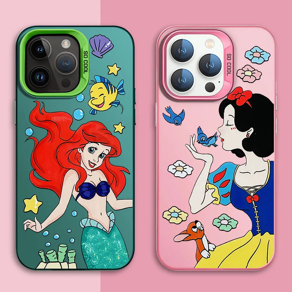 Custodia Per Samsung Galaxy S21 Ultra S23 Ultra Note 20 S20 Fe S23 Fe S20 S22 Plus Princess Ariel Mermaid Snow White Soft Cover