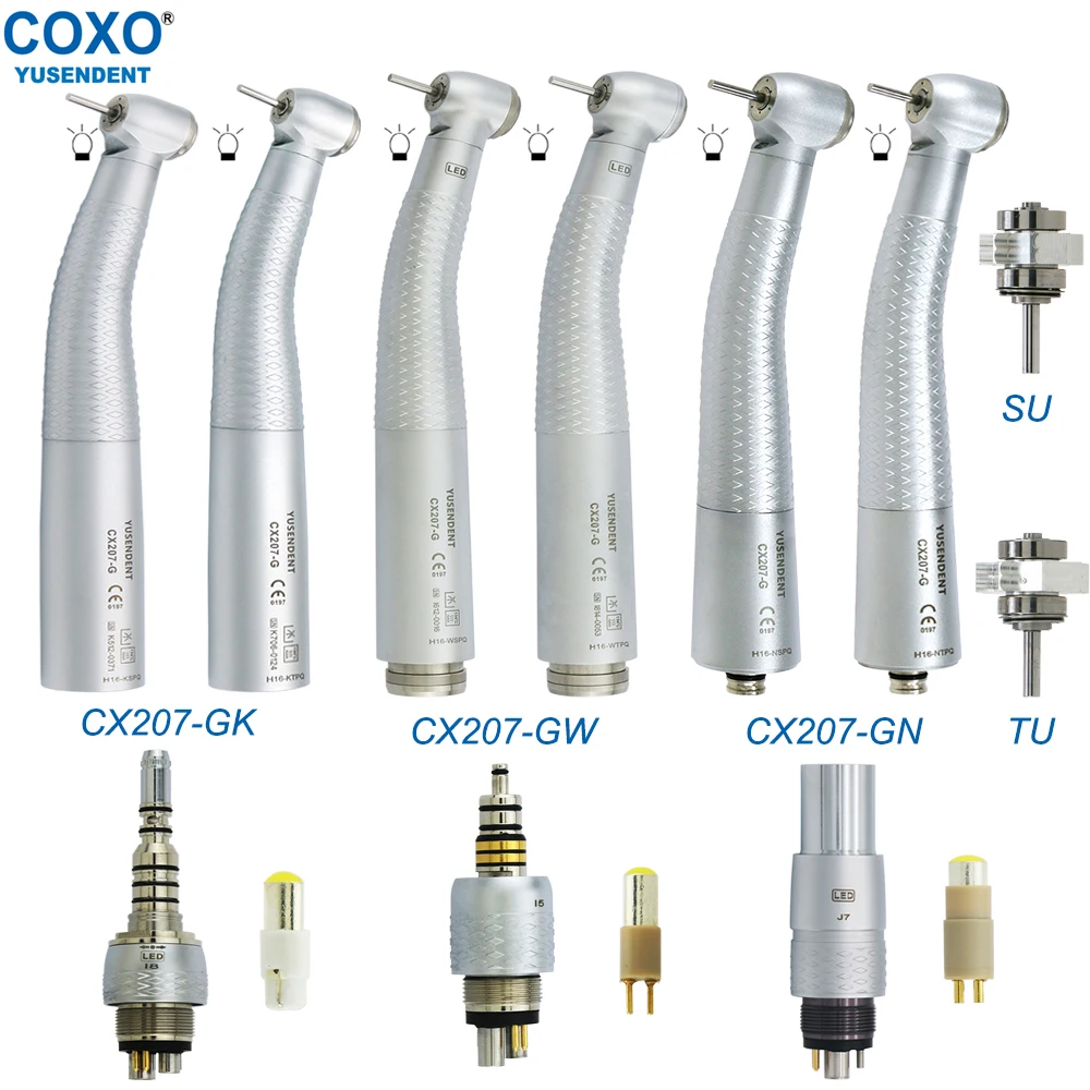 COXODentalFiberOpticHighSpeedHandpieceWithLEDDentistryAir