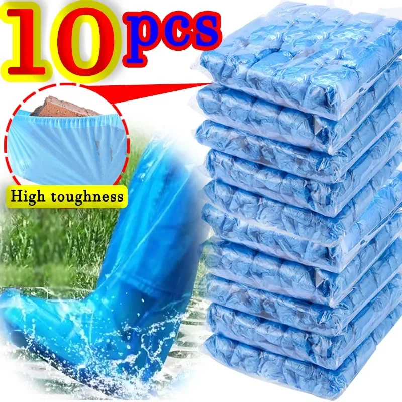 Shoe Covers Long Shoe Covers Kit Waterproof Knee Length Protective Sleeve Sturdy High Tube Shoe Cover Dustproof Boot Protection