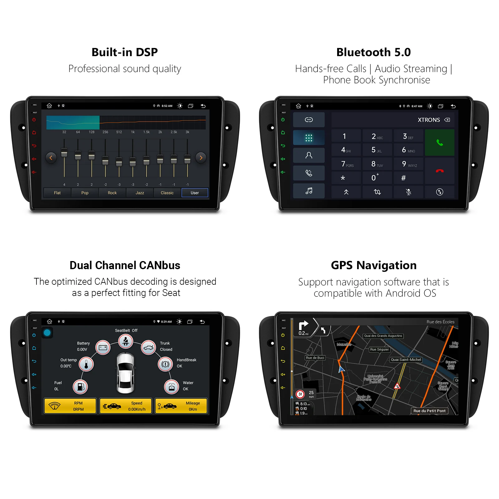 Autoradio Seat Ibiza Android 8.1 Xtrons 