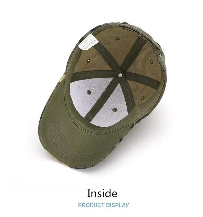 Custom Logo embroidery mesh trucker hat Camouflage sports hip hop curved brim baseball cap Unisex Men Women's Trucker hat gorros 6