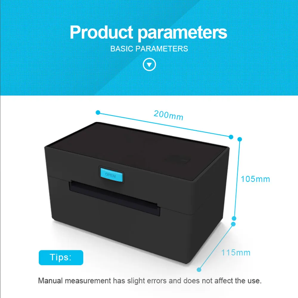 POS 9220 WIFI Shipping Label Printer Address Thermal Label Printer 4X6 Barcode USB Bluetooth LAN High Speed Maker