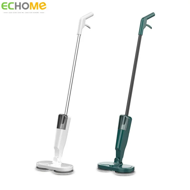 ECHOME Wireless Electric Floor Mop Sprayer Handheld Cordless Mop Household Water Spray Wet and Dry USB Rechargeable Rotating Mop