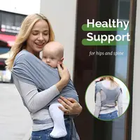 Comfortable Baby Wrap Carrier Front Holding Breastfeeding Newborn Sling Wrap Adjustable Safety Infant Kangaroo Bag 0-36 Months