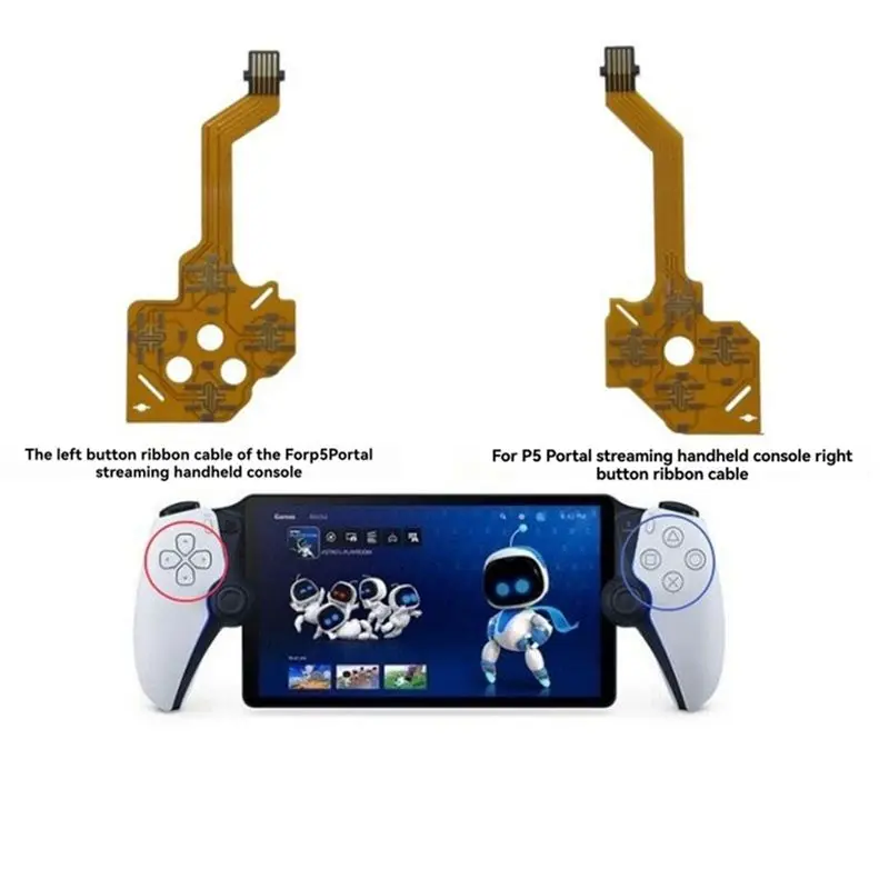 PS5 포털 게임 컨트롤러 버튼 케이블 버튼 고장 수리 액세서리용 A01K-FPC 케이블 ( PS5 포털 FPC 케이블 오른쪽)