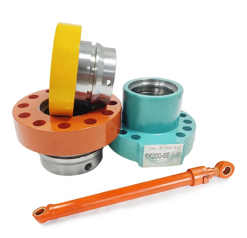 Testata Del Cilindro Idraulico Del Piccolo Mini Escavatore, Pressacavo Del Cilindro, Coperchio, Cilindro Del Braccio Dell'Asta Della Benna Della Testa