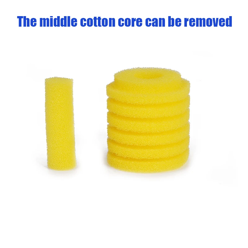 Yellow Aquarium Fish Tank Filter Built In Filter Element Filter Cotton Core Sponge Replacement Cotton Core Water Pump Filter – Detail 9