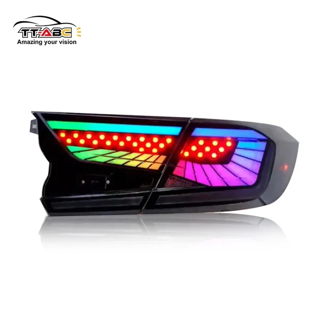 Style Tail Light For Honda Accord Tail Lamp With Dynamic Turn Signal Reverse DRL
